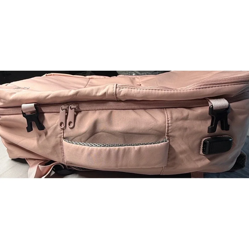 Taygeer Travel Laptop Backpack Pink USB Charging 17
